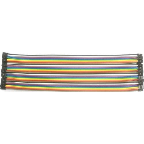 20pcs in Row 40P Dupont Cable 20cm 2.54mm pitch 2P to 2P female wire NEW