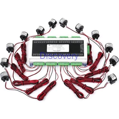 24 multi-channel AC current and voltage AD detection acquisition module 0.2 high-precision modbus485 analog-to-digital converter