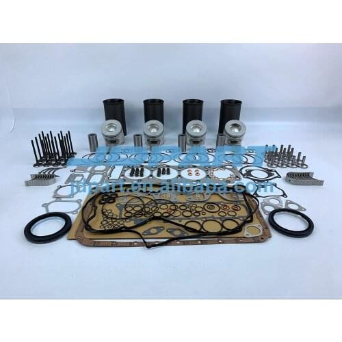 4HK1 Rebuild Overhaul Kit With Bearings Cylinder Liner Piston Rings Full Gasket Set Engine Valves Kit For Isuzu