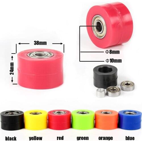 New Pit Pro Pit Dirt Bike Motorcycle Motorbike 8mm or 10mm Chain Roller Tensioner Pulley wheel guide for 125 XR CRF 50 KLX110