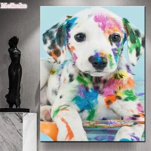 Full Drill Diamond Painting Animal Dalmatians Dog 5D DIY Diamond Embroidery Cross Stitch Rhinestone Home Decor Mural Gift