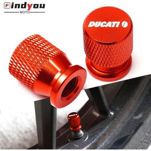 CNC Aluminum Tyre Valve Air Port Cover Cap Motorcycle Accessories for Ducati Multistrada 950 1100 1260 1200 S Sport Grand Tour