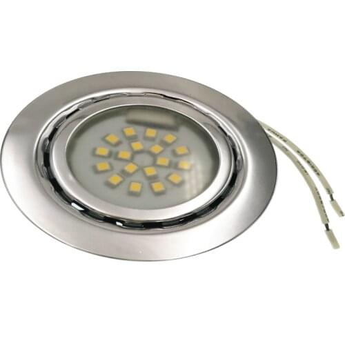 DC12V 1.5w SMD 3528 18leds 70mm diameter home kitchen LED under Cabinet Light wardrobe round flat surface cold white /warm white