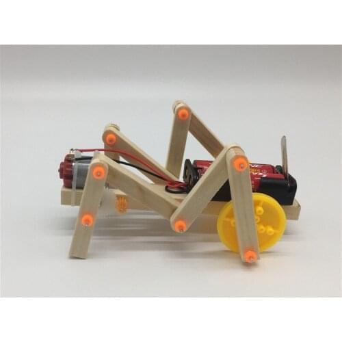Childrens science technology small invention students create physical mechanical insect DIY science experiment factory