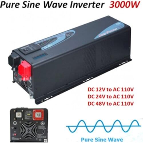 Pure Sine Wave Inverter Solar Power Inverter 2000w /3000w 12V 24V/48V DC Split Phase