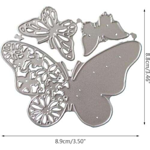 Flower Butterfly Metal Cutting Dies Stencil Scrapbooking DIY Album Stamp Paper Card Mold Embossing Decoration Craft H55A