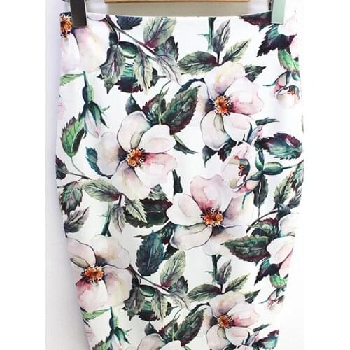 Fashionable Printed Skirts Are Slim And High Waist Pack Hip Skirts Slim Skirts Elegant Step Skirts For Women 2021