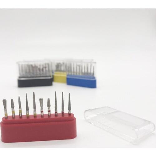 Dentist Lab 1.6mm FG Diamond Bur Drill Set Fit High Speed Handpieces Polishing For Dental Equipment