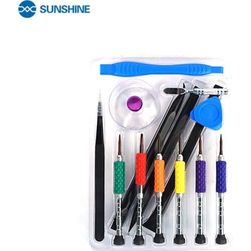 6PCS SUNSHINE SS-5115 Tools Precision Screwdriver Set Mobile Screen Repair Kit Hands Tools for iPhone 5S-7 for HUAWEI for XIAOMI