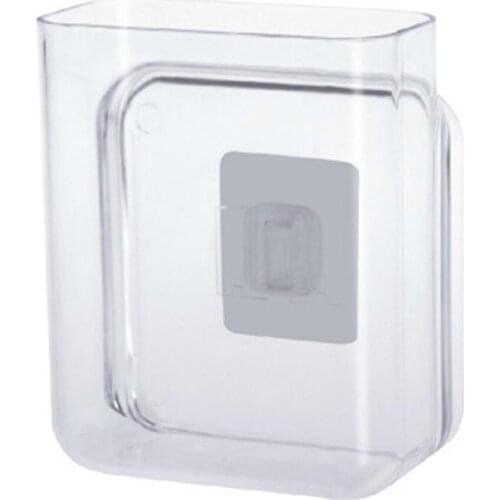 Wall-mounted Storage Box Bathroom Cosmetic Storage Rack Remote Control Storage Box For Household Cleaning In Stock Drop Shipping