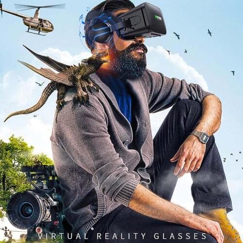 VR Glasses Suit High-quality Adjustable Device With Handle 3D Virtual Reality Helmet Bluehooth 3.0 For Android/IOS/PC Hot