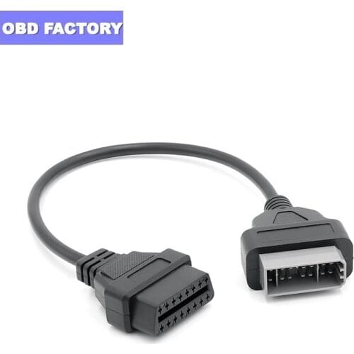 Professional Diagnostic Connector For Nissan 14Pin to 16Pin OBD2 Female Adapter Fits Nissan 14 Pin OBD OBDII Free shipping