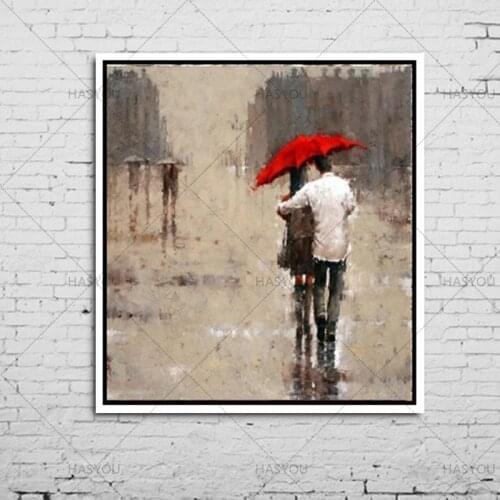 Hand Painted Oil Painting On Canvas Wall Art Home Decor Gift Modern Abstract Impression Paintings Lover Paint By Skilled Painter