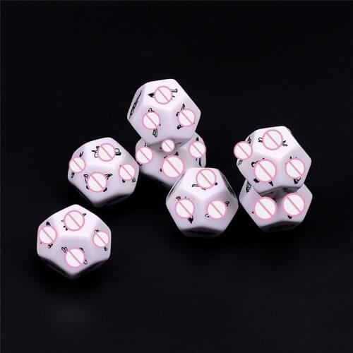 Sex Toys For Couples Adult Games Funny Sex Dice 12 Sides Sex Romance Love Humour Gambling Erotic Craps Dice Bar Toy Couple Gift