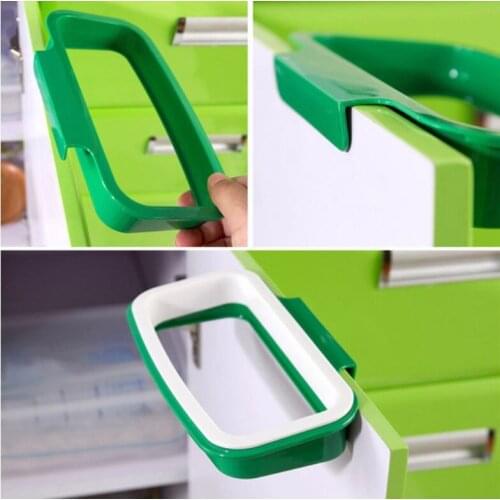 Hook Type Kitchen Cupboard Door Back Style Bracket Trash Garbage Bag Garbage Bag Storage Rack Shelf