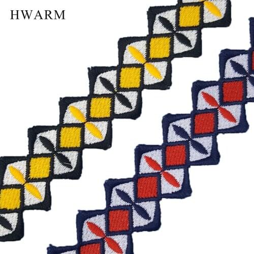 High Quality Color Wave Water Soluble Embroidery Lace Fabric Ribbon Fine Geometry Double Side Milk Silk Computerized Sewing Trim