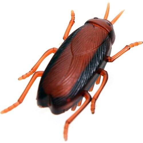 Funny Plastic Chasing Exercising Non Toxic Cockroach Shaped Battery Powered Bite Resistant Electric Pet Supplies Cat Toy