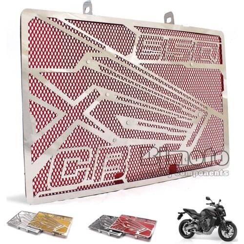 BJMOTO Motorcycle Stainless Steel Radiator Guard Cover Protector For Honda CB650F CB 650 F CBR650F CBR 650F2014-2017