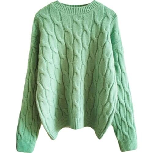 Womens Sweaters 2020 New Autumn Knit sweater Casual Loose Female Sweater Pullover Base Plus Size Knitted Sweaters N422