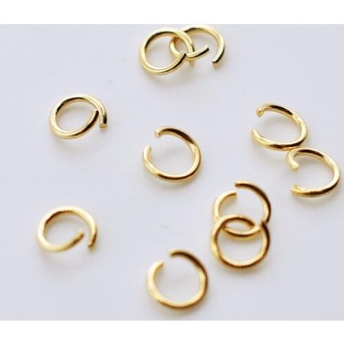100Pcs/lot Stainless Steel Open Jump Ring 4/5/6/7/8mm Dia Round Gold Color Split Rings for Diy Jewelry Making Findings Supplier