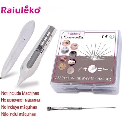 100Pcs Replacement Fine Needles For Micro Mole Removal Plasma Pen Sweep Spot Freckle Tattoo Wart Plasma Point Beauty Equipment