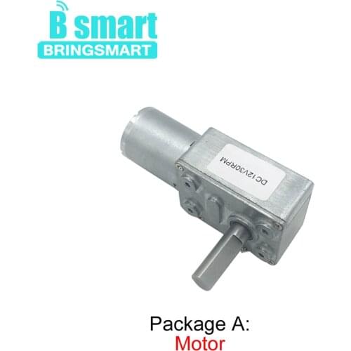 25mm Shaft DC Worm Motor JGY370-D7 DC 6v 12v High Torque Mini Motor Self-lock Reducer Gear 150rpm Reversible Machine Bringsmart