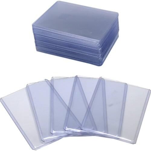 25 Count Cards Protective Sleeves Toploaders Holder Clear for Collectible Trading Basketball Sports Game 35PT Rigid Plastic