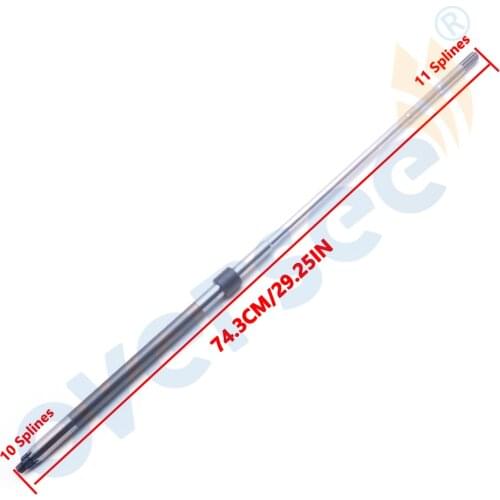 6AH-45510-10 Long Driver Shaft For Yamaha 4 Stroke Outboard Motor F15 F20 6AH Series Parsun F15AB F20AB 6AH-45510