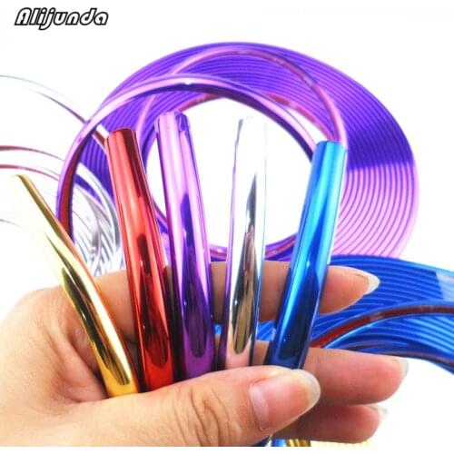 8 m car tire rim tire edge shield shiny cool DIY sticker for Citroen C-Quatre C-Triomphe Picasso C1 C2 C3 C4 C4L C5 Elysee