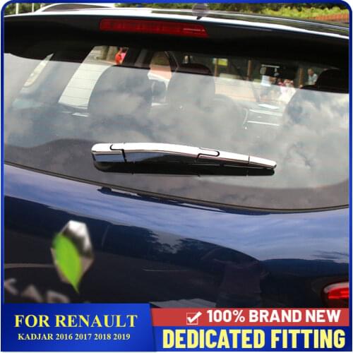 Fit For Renault Kadjar 2016 2017 2018 2019 Rear Window Wiper Tail Windscreen Wiper Cover Trims Car Molding Garnish