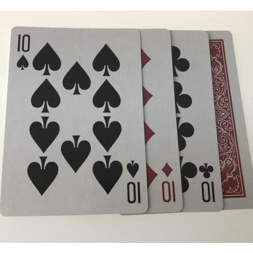 Four Cards Illusion Cards Change Magic Tricks Close Up Magia Card Appearing Vanishing Magie Accessories Illusion Gimmick Props