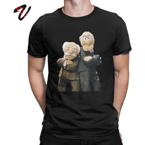 Statler And Waldorf T Shirt for Men Cotton Fashion Male T-Shirts O Neck TShirt Short Sleeve Tops Swag Tees Oversize Streetwear
