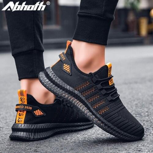 Abhoth Running Shoes Non-Slip Breathable Mesh Lightweight Comfortable Air Sports Shoe Men Walking Leisure Zapatillas Sneakers 48