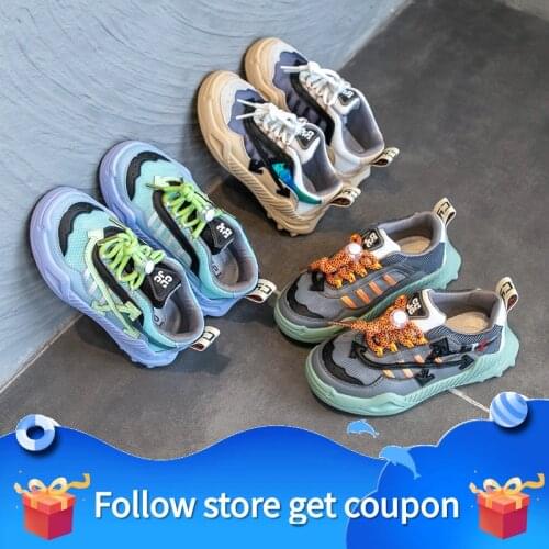 Sneakers Boy Child Shoes Casual Non-slip Ventilation Soft Splicing Summer Fashion Sports Leisure Breathable Outdoor Lightweight