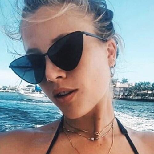 LVVKEE Womens Cat Eye Sunglasses