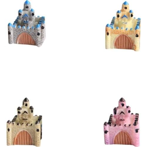 Lychee Castle Shaped Accessories Miniature Figurine Kawaii Sand Table Gardens Decoration