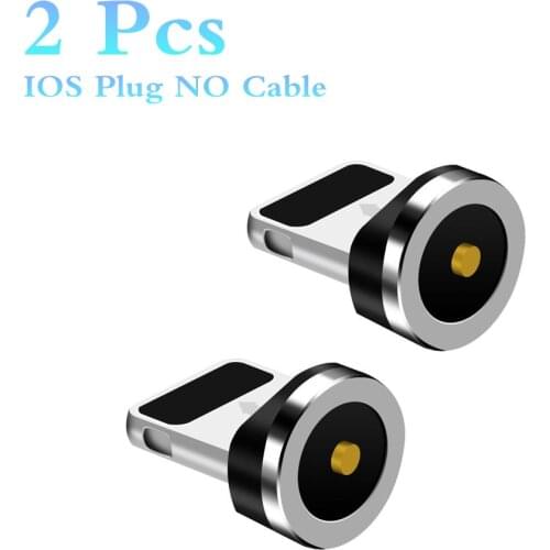 Magnetic Plug Micro USB / Type C / 8 Pin /lighting Adapter USB Plug (Only Magnetic Plug) For Round head 2.4A Magnetic cable Plug