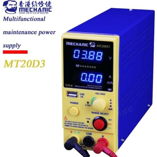 MECHANIC Adjustable DC power supply 20V 3A LED Digital Lab Bench Power Source Stabilized Power Supply Voltage Regulator Switch