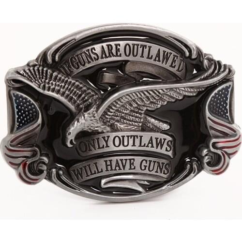 Western Jeans Belt Buckle ancient tin point oil Eagle alloy electroplating process mens personality smooth buckle belt 140cm