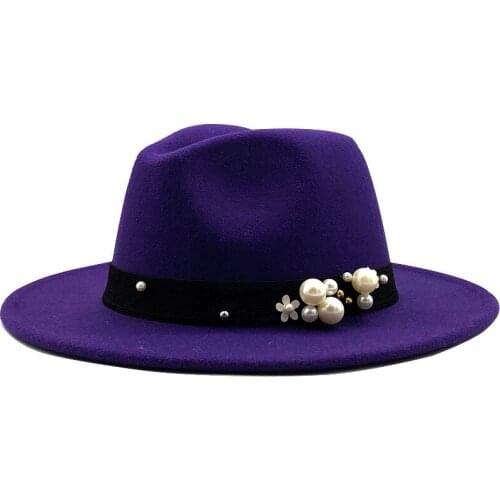 NEW Winter wool Fedoras For Women Wide Brim Felt Hat Ladies Tweed Army Green Jazz Cap Female Leopard Winter Elegant Pork Pie Hat