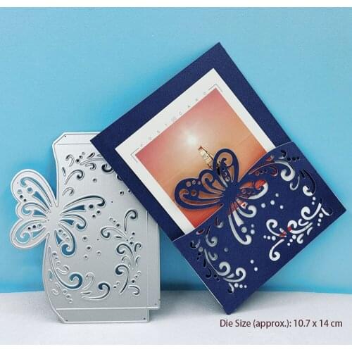 Flower Butterfly Border Die Cutting Dies Scrapbooking Molds New Cutting Dies For 2021 Card Making Supplies Diy Craft Photo Album