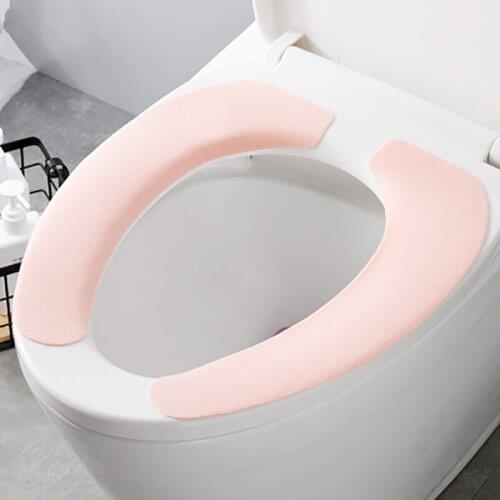 Wholesale Soft Comfortable Artificial Fiber Washable Bathroom Toilet Seat Cover Mat Lid Closestool Cloth Toilet mat