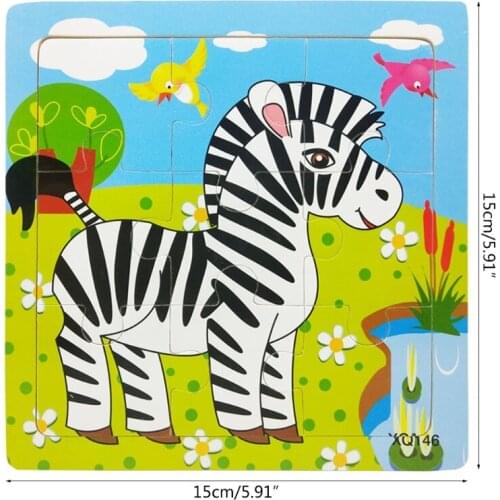 Early Education Animal Puzzles for Kindergarten Children for Kid Age 3+ School Educational Toy Gift for Toddler Boy Girl