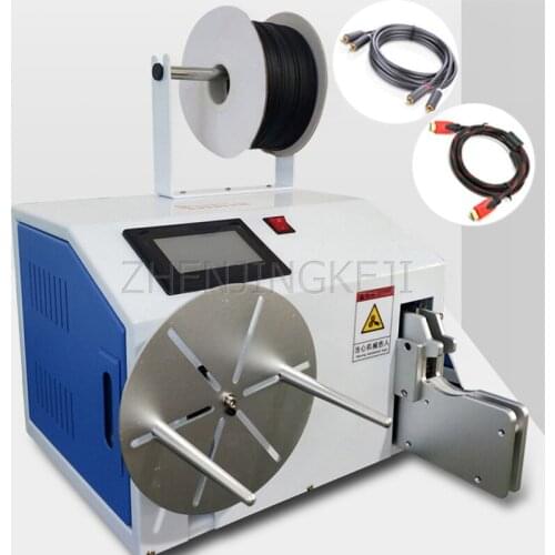 Semi-automatic Winding Tie Machine Data Line Winding One Machine Touch Screen Button Round Eight Characters Shape Winding Tools