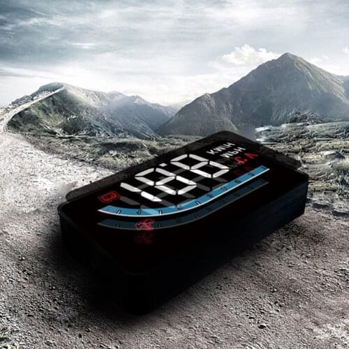 RIGHTPARTS OBD Head Up Display Speed Projector Car HUD Windshield Overspeed Alarm System Outdoor Personal Car Parts Decoration