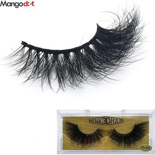 Mangodot 1pair Eyelash 3D mink Eyelashes long lasting Mink lashes natural dramatic lash volume cilios extension false Eyelashes