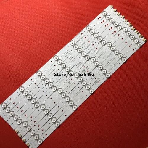 1set=10Pieces LED Backlight For 50inch T C L D50A710 L50F2850A RF-BS500E32-0701L RF-BS500E32-0701R-02 A0