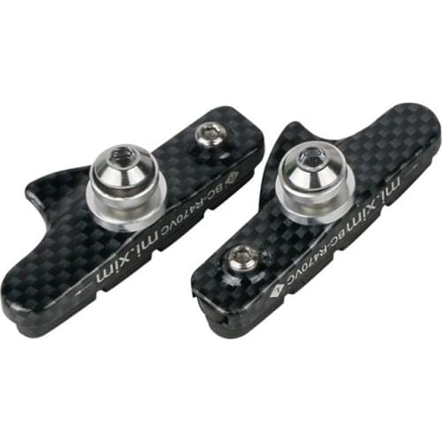 V-Brake Holder Shoes Rubber Blocks Durable Cycling Accessories 1 Pair Mountain Road Bike Brake Pads Bicycle Braking Accessories