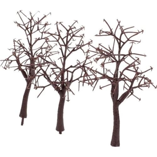 10 Pieces Mixed Model Tree Train Trees Railroad Landscape Diorama Tree