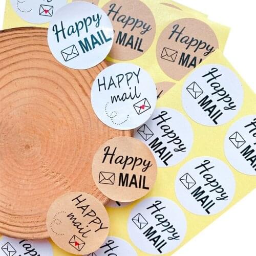 100pcs Round Transparent Waterproof Sealing Sticker 3.5cm Scrapbook Thanksgiving Greeting Gift Wedding Envelope Packaging